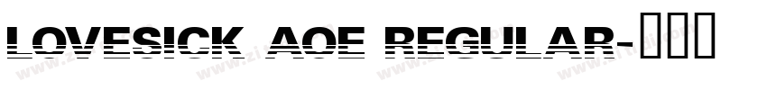 Lovesick AOE Regular字体转换